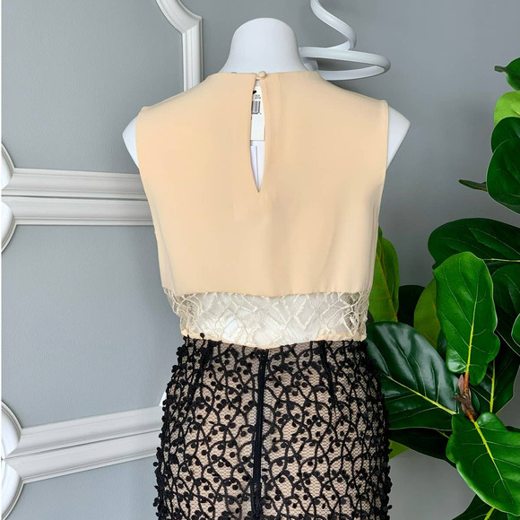 Adam Lippes Moroccan Lace Inset Silk Blouse Size Medium - Picture 7 of 13